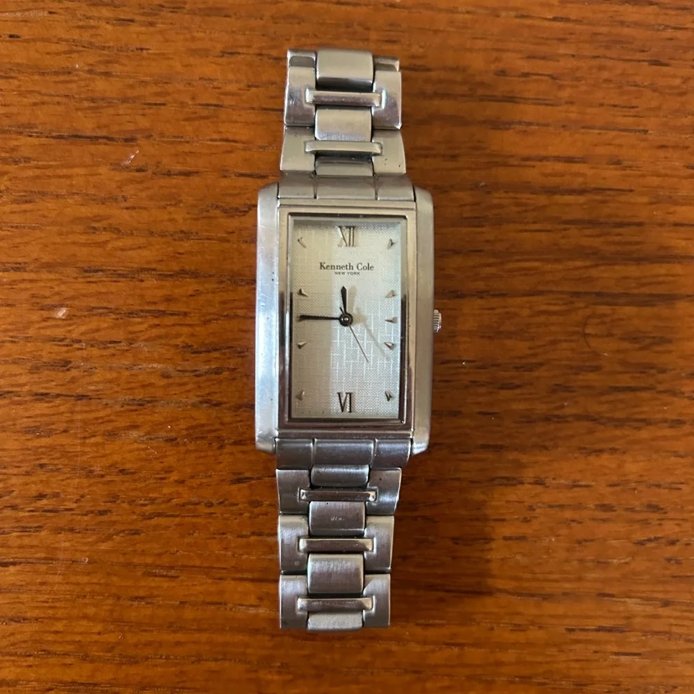 Kenneth‎ Cole Men's Stainless Steel Watch Silver Tone Case Dial Band